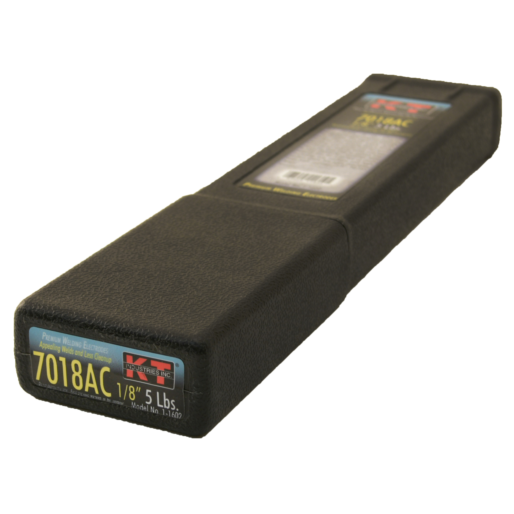 K-T Industries E7018 AC Electrode — 1/8in., 5 Lbs., 125–220 Amps, Model# 1-1602
